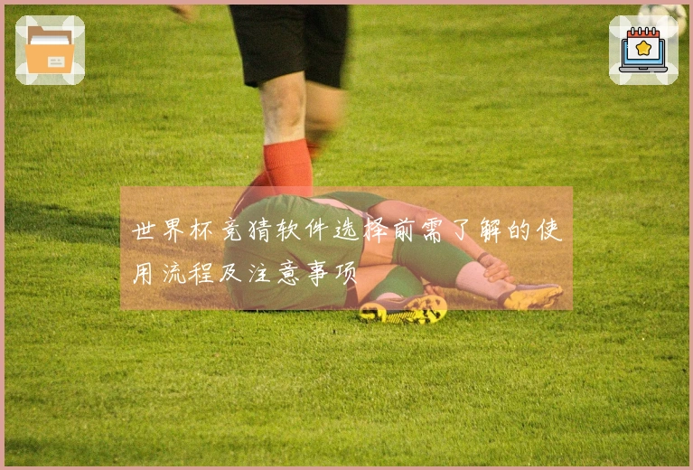 世界杯竞猜软件选择前需了解的使用流程及注意事项