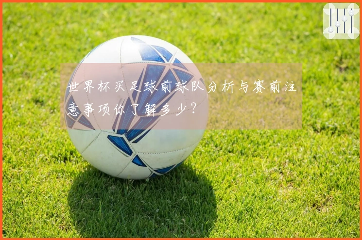世界杯买足球前球队分析与赛前注意事项你了解多少？